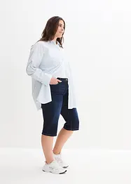 Džínové bermudy Mid Waist, pohodlný pas, bonprix