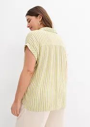 Halenka s krátkým rukávem, ze splývavé viskózy, bonprix