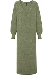 Oversize pletené šaty v délce midi, bonprix