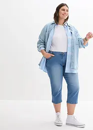 Capri džíny, Slim Fit, Mid Waist, bonprix