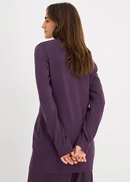 Dlouhý základní svetr s výstřihem do V, bonprix