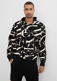 Mikina s kapucí, z organické bavlny, Loose Fit, bonprix