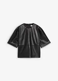 Kožená tunika z napa jehnětiny, bonprix