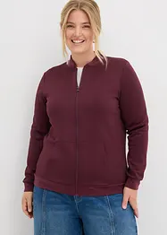 Mikina se zapínáním na zip, z materiálu scuba, bonprix