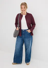 Mikina se zapínáním na zip, z materiálu scuba, bonprix