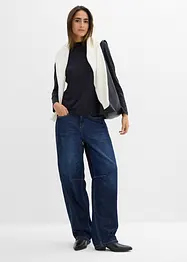 Tričko s dlouhým rukávem a stojáčkem, s recyklovaným polyamidem, bonprix