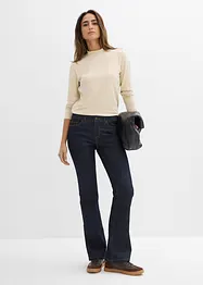 Tričko s dlouhým rukávem a stojáčkem, s recyklovaným polyamidem, bonprix