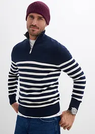 Svetr s límečkem na zip, Regular Fit, bonprix