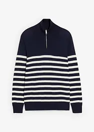 Svetr s límečkem na zip, Regular Fit, bonprix