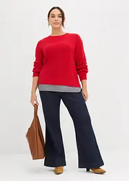 Džíny Flared, High Waist, bonprix