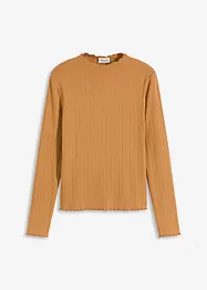 Přiléhavé žebrované triko, bonprix