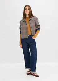 Přiléhavé žebrované triko, bonprix