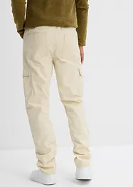Cargo kalhoty Relaxed Fit z bavlněného plátna, Straight, bonprix