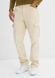 Cargo kalhoty Relaxed Fit z bavlněného plátna, Straight, bonprix