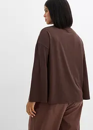 Dlouhé triko ze splývavého materiálu, bonprix