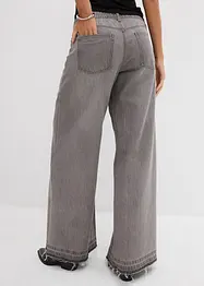 Džíny Wide Leg, Mid Waist, pohodlný pas, bonprix