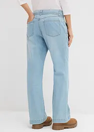 Džíny Wide Leg, Mid Waist, s páskem, bonprix