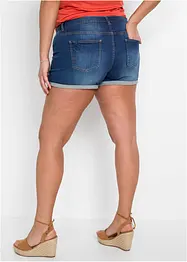 Džínové šortky Mid Waist, bonprix