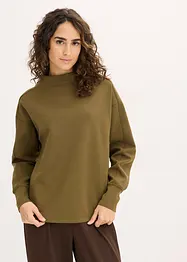 Oversize mikina z měkkého materiálu scuba, bonprix