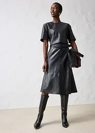 Kožená tunika z napa jehnětiny, bonprix