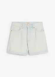 Džínové šortky High Waist, nízký podíl streče, bonprix