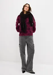 Pletený boxy svetr, bonprix