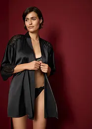 Saténové kimono s lesklým efektem, bonprix