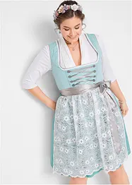 Dirndl s krajkovou zástěrou, pod kolena (2dílná souprava), bonprix