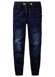 Teplákové džíny bez zapínání, Regular Fit, Tapered, bonprix