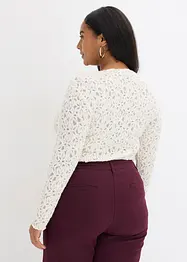 Krajkové body s hebkým povrchem, bonprix