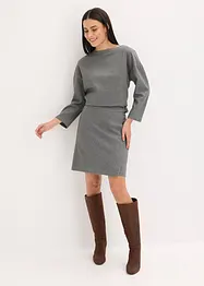 Tunika z pevného materiálu se vzorem rybí kosti, bonprix