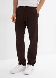 Strečové chino kalhoty Relaxed Fit s organickou bavlnou, Straight, bonprix