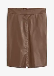 Trendová pouzdrová sukně z umělé kůže, bonprix