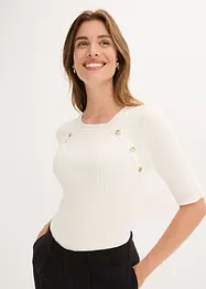 Svetr z jemné pleteniny z měkké viskózové směsi, bonprix