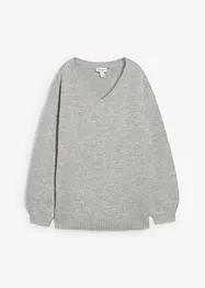 Měkký svetr z jemné pleteniny, s balonovými rukávy, bonprix