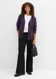 Kabátek z jemné žebrované pleteniny Milano, bonprix