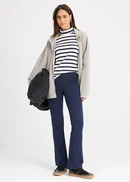 Kalhoty do zvonu, z organické bavlny se strečem, bonprix