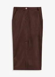 Pouzdrová sukně z imitace velurové kůže, bonprix