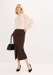 Pouzdrová sukně z imitace velurové kůže, bonprix