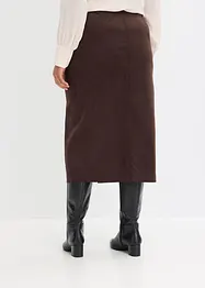 Pouzdrová sukně z imitace velurové kůže, bonprix