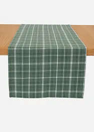 Běhoun na stůl s kostkovaným vzorem, z organické bavlny, bonprix
