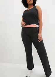 Sportovní bavlněné kalhoty se strečem, Bootcut, bonprix