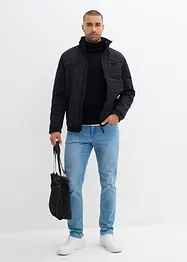 Vatovaná softshellová bunda s bluzonovým střihem, bonprix