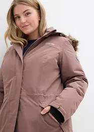 Nepromokavý outdoorový kabát s umělou kožešinou, bonprix