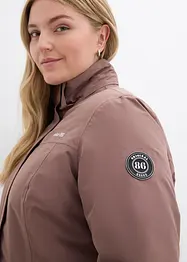 Nepromokavý outdoorový kabát s umělou kožešinou, bonprix