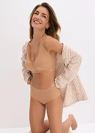 Vyztužená podprsenka Feel Comfort bez kostic, s laserovým vyřezáváním a zapínáním vpředu, bonprix