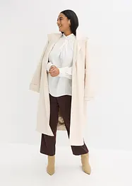 Halenka s vázačkou, ze splývavého saténu, bonprix