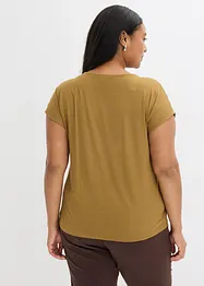 Tričko z kombinace tkanin, bonprix