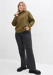 Oversize mikina z měkkého materiálu scuba, bonprix