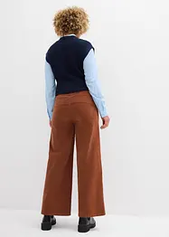 Manšestrové kalhoty s pohodlným pasem, High Waist, bonprix